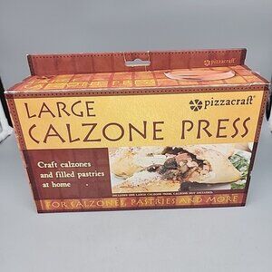 Pizzacraft Large 11 in Diameter Calzone Press, Plastic Press
